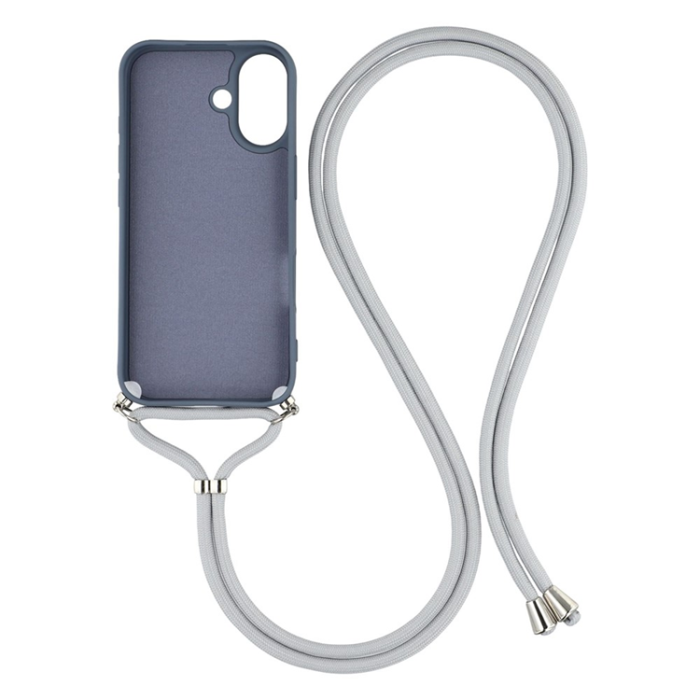 A-One Brand - iPhone 17 Mobilskal Med Axelrem - Lavender Grå