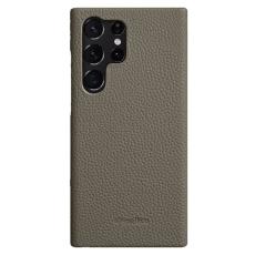 Melkco - MELKCO Mobilskal f&ouml;r Samsung Galaxy S23 Ultra, &Auml;kta l&auml;der, Gr&aring;