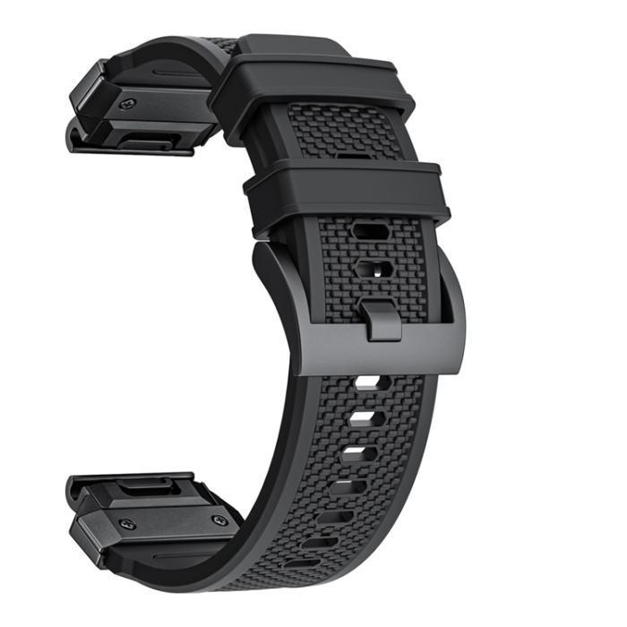 A-One Brand - Garmin Fenix 8 (47mm) Armband Silikon - Svart