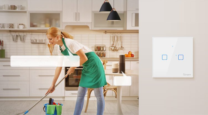 Sonoff - Sonoff Wi-Fi Smart Switch T3EU1C-TX - Svart