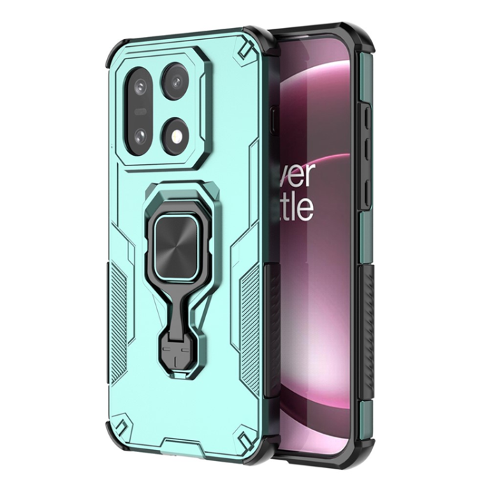 A-One Brand - OnePlus 15 5G Mobilskal Rotatable Ring Kickstand - Grön