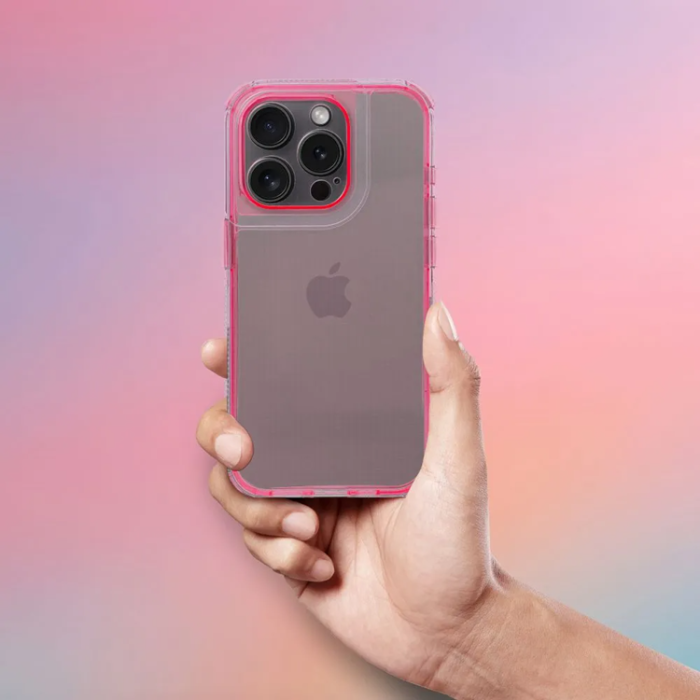 A-One Brand - iPhone 17 Mobilskal Matrix Clear - Powder Rosa