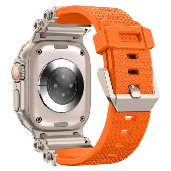 Boom of Sweden - Apple Watch Ultra 2 (49mm) Armband Rotation Axis Silikon - Orange