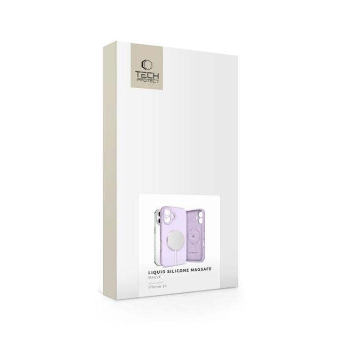 Tech-Protect - Tech-Protect iPhone 16 Mobilskal Magsafe Liquid Silikon - Mauve
