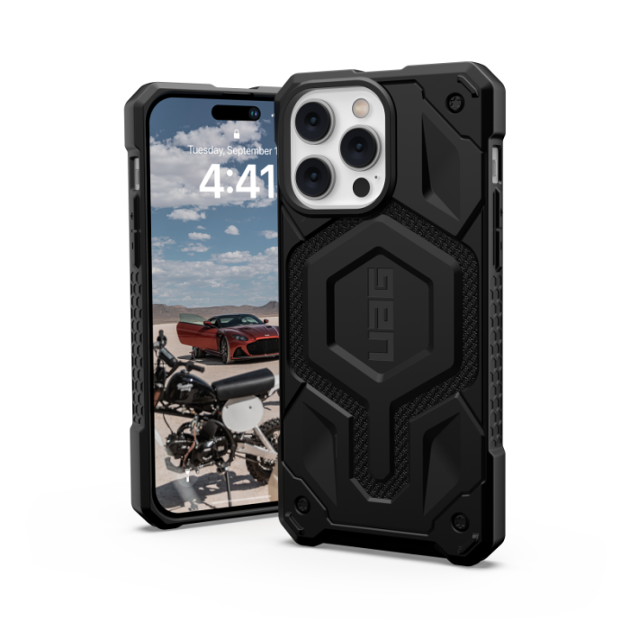 UTGATT1 - UAG iPhone 14 Pro Max Skal Monarch Pro Magsafe - Kevlar Blå