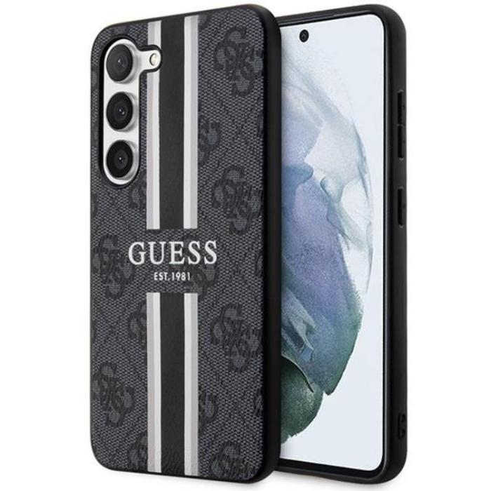 UTGATT1 - Guess Galaxy S23 Plus Skal 4G Printed Stripe - Svart