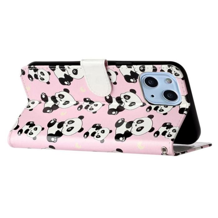 OEM - iPhone 14 Plus Plånboksfodral Folio Flip - Panda