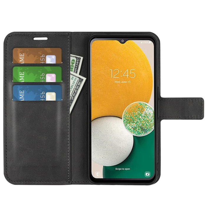 OEM - Galaxy A14 5G/4G Plånboksfodral Calf Flip Folio - Svart