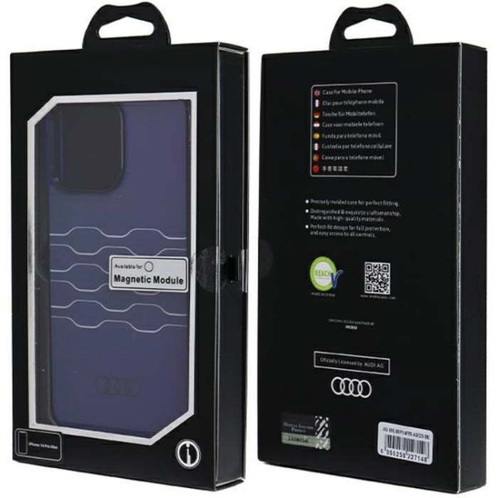 Audi - Audi iPhone 14 Pro Max Mobilskal Magsafe IML - Blå