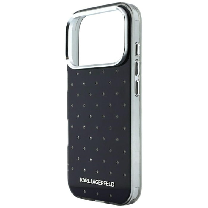 KARL LAGERFELD - Karl Lagerfeld Mobilskal För iPhone 18 Pro/17 Pro IML Rhinestones - Svart