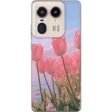 iSecrets - Mobilskal till Motorola Edge 50 Ultra med Rosa Tulpaner