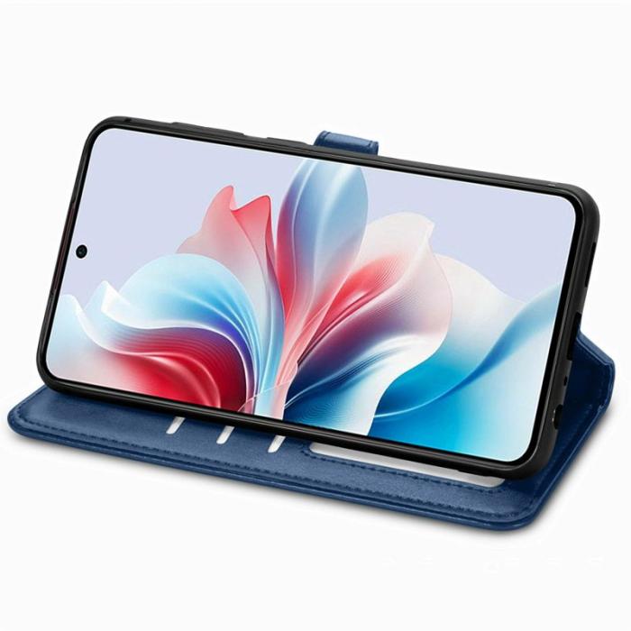 OEM - Plånboksfodral för Samsung Galaxy S26 Konstläder Stativ - Blå