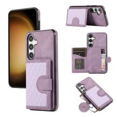OEM - Mobilfodral f&ouml;r Samsung Galaxy S26 Kickstand TPU + Konstl&auml;der - Lila