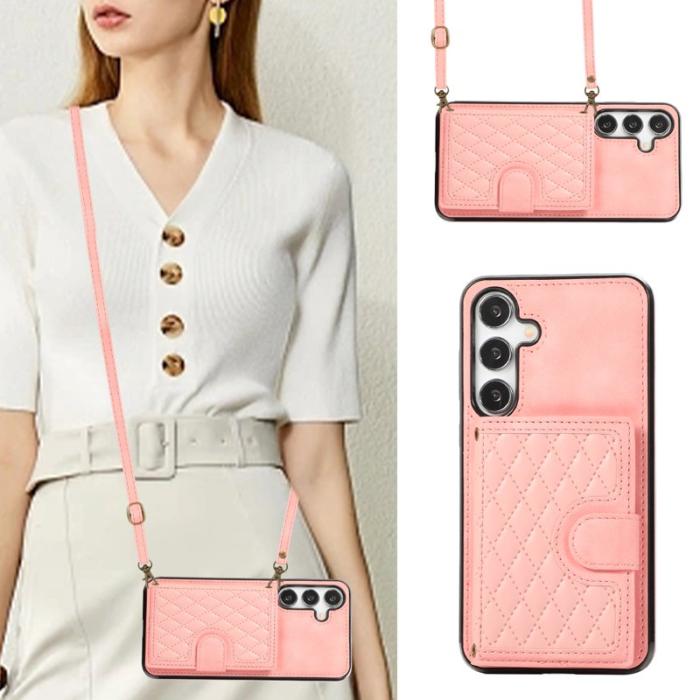 OEM - Mobilfodral för Samsung Galaxy S26 Kickstand TPU + Konstläder - Roséguld