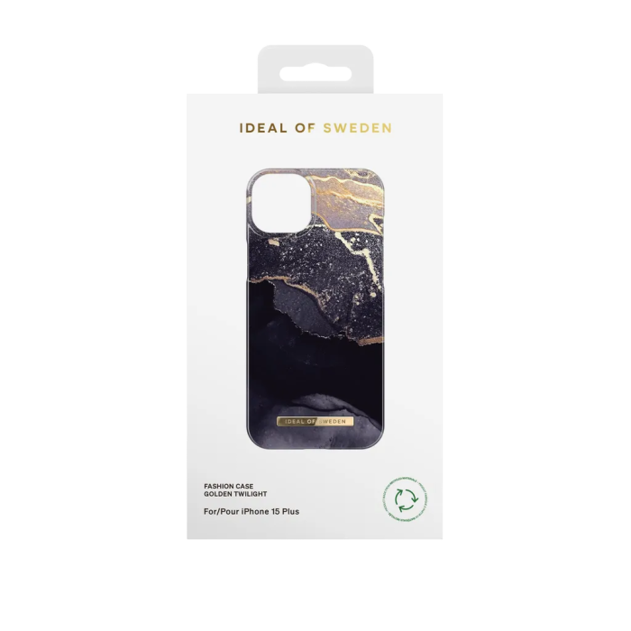 iDeal of Sweden - iDeal of Sweden iPhone 15 Plus Mobilskal - Golden Twilight Marble