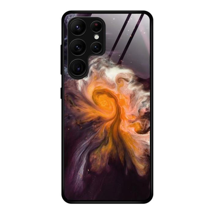 OEM - Mobilskal för Samsung Galaxy S26 Ultra Marmor mönster Tempererat glas + - Grå