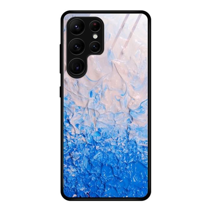 OEM - Mobilskal för Samsung Galaxy S26 Ultra Marmor mönster Tempererat glas + - Grå