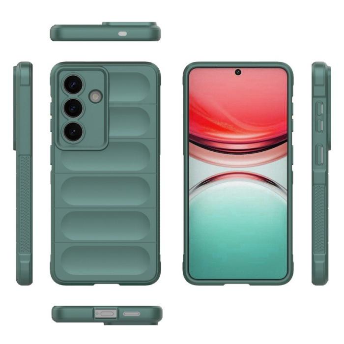 WANLONFENG - WANLONFENG Mobilskal för Samsung Galaxy S26 TPU Anti Slip Armgrön