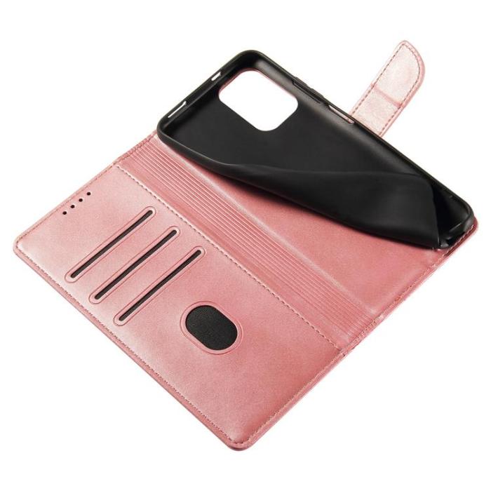 UTGATT1 - Magnet Elegant Kickstand Fodral Xiaomi Redmi Note 10 5G / Poco M3 Pro - Rosa