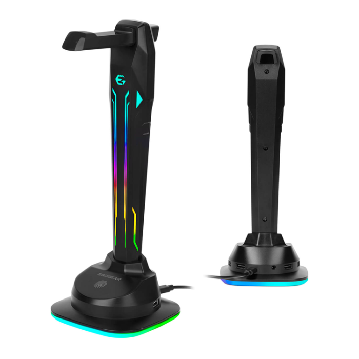 EGOGEAR - EGOGEAR Headsetställ SAC1 RGB Med 4xUSB-portar och Type-C 1m