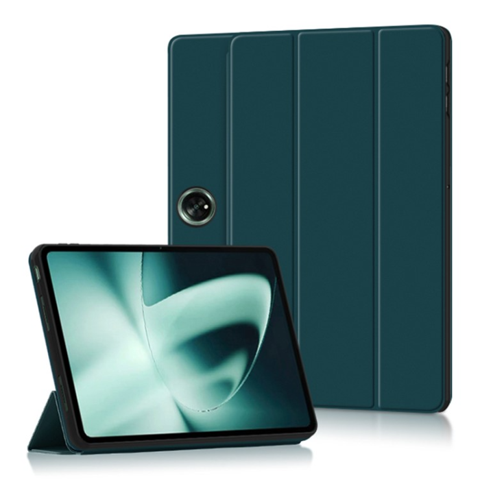A-One Brand - OnePlus Pad Fodral Tri-Fold Stand Drop-Proof PU-Läder - Grön