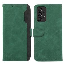 ABEEL - ABEEL Samsung Galaxy A53 5G Pl&aring;nboksfodral Konstl&auml;der RFID-Skydd Gr&ouml;n