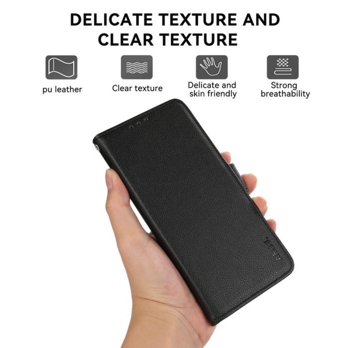 ABEEL - ABEEL Samsung Galaxy A53 5G Plånboksfodral Konstläder RFID Blockering Svart