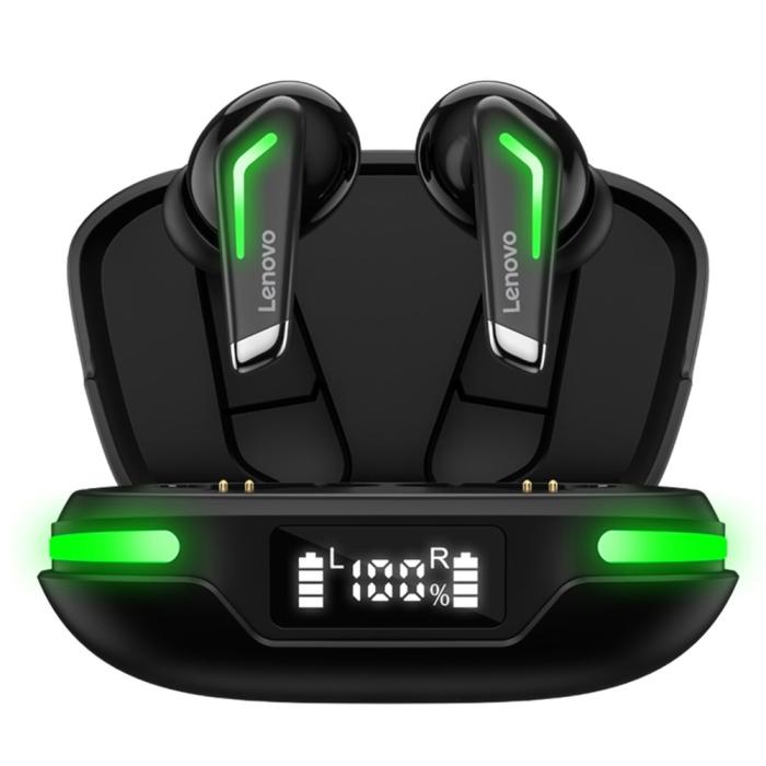 Lenovo - LENOVO GM3 TWS LED Bluetooth Trådlösa Hörlurar - Svart