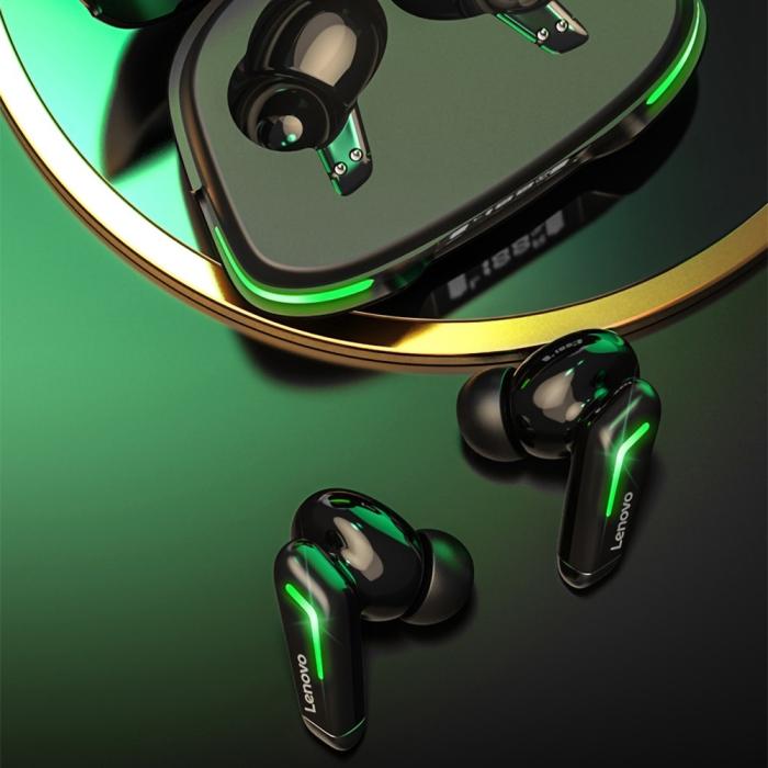 Lenovo - LENOVO GM3 TWS LED Bluetooth Trådlösa Hörlurar - Svart