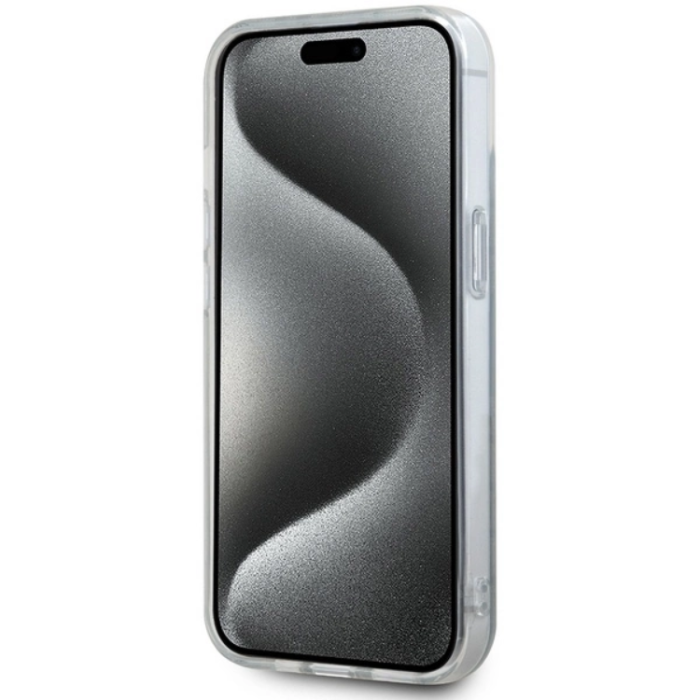 DKNY - DKNY iPhone 15/14/13 Mobilskal Magsafe IML Mono & Stripe - Blå