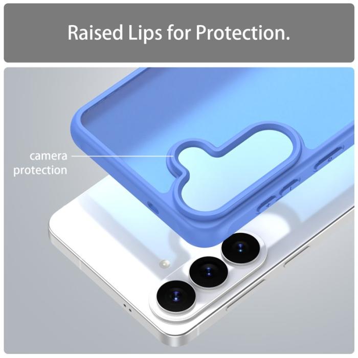 OEM - Mobilskal till Samsung Galaxy S26 Plus Stöttåligt Luftkuddar Frostad Plast - Blå