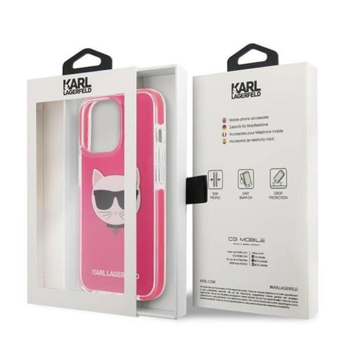 KARL LAGERFELD - Karl Lagerfeld iPhone 13 Pro Max Mobilskal Choupette Head