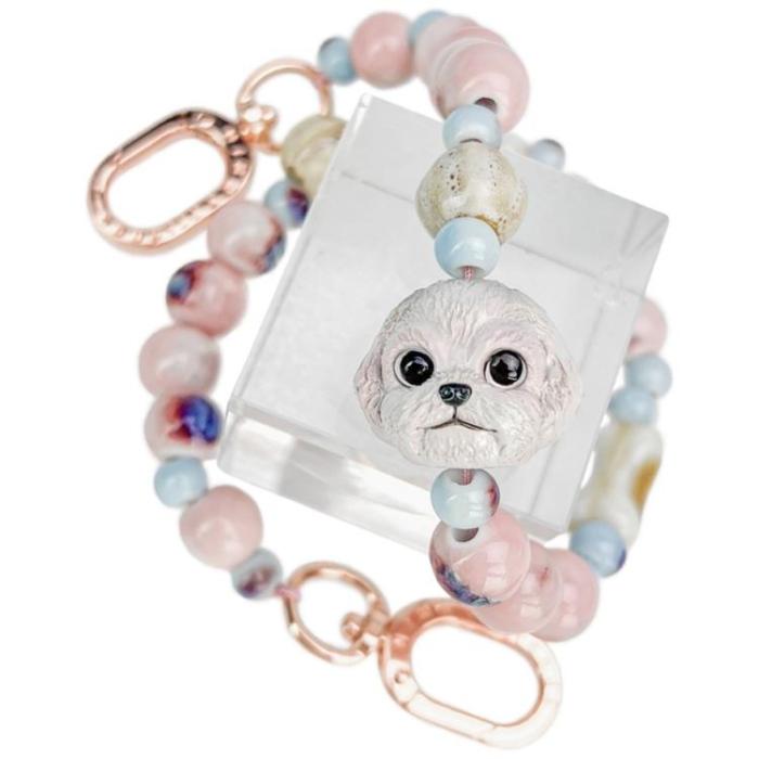 NIMMY - Nimmy Mobilrem Väska berlock Big Eye Cute Pets 2.0 - Rosa