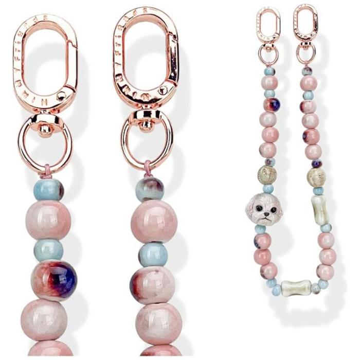 NIMMY - Nimmy Mobilrem Väska berlock Big Eye Cute Pets 2.0 - Rosa