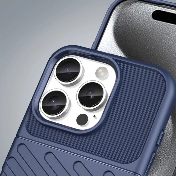 OEM - iPhone 16 Pro Max Mobilskal Silikon Thunder - Blå