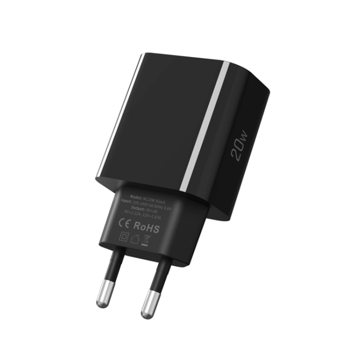 Tech-Protect - Tech Protect Väggladdare USB-C 20W - Svart