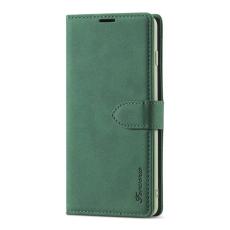 FORWENW - FORWENW F1 Series Pl&aring;nboksfodral i Konstl&auml;der Gr&ouml;n Samsung Galaxy S21 Plus 5G