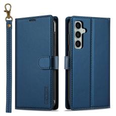 LC.imeeke - LC.IMEEKE L2 Series Samsung Galaxy A17 Pl&aring;nboksfodral Konstl&auml;der - Bl&aring;