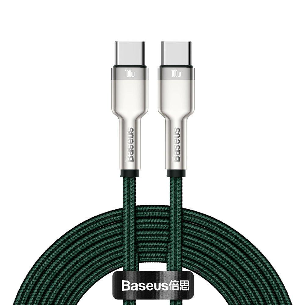 Baseus Cafule USB-C till USB-C kabel 100W 2m - Grön | 3541 | AlltMobil