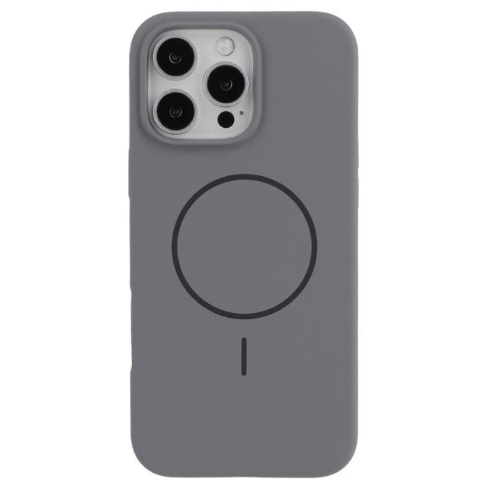 X-Level - X-LEVEL Mobilskal till iPhone 16 Pro MagSafe Flytande Silikon Svart