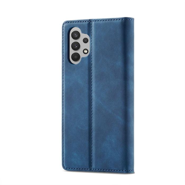 LC.imeeke - LC.IMEEKE Samsung Galaxy A32 5G Plånboksfodral Konstläder - Blå