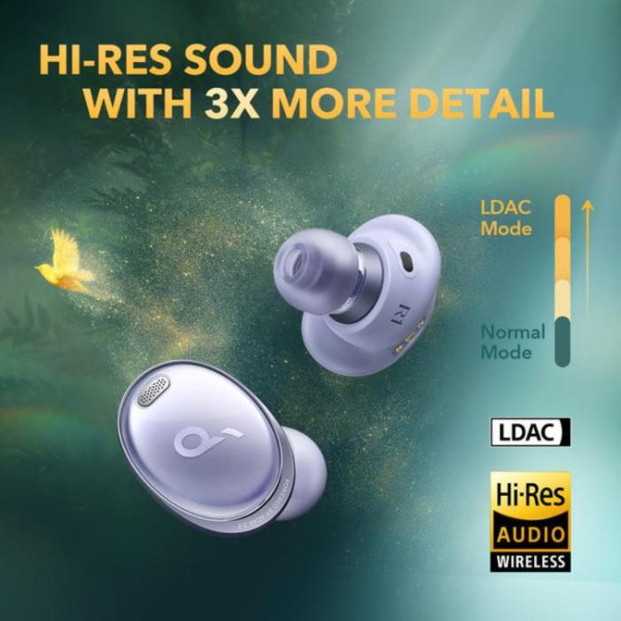 UTGATT1 - Anker Soundcore Liberty 3 Pro Stereo True Wireless Hörlurar - Lila