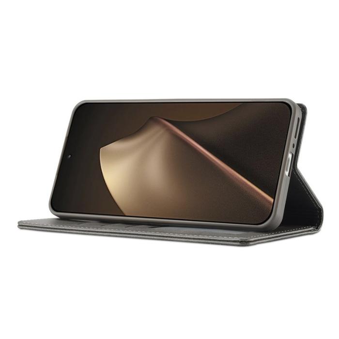 LC.imeeke - LC.IMEEKE Xiaomi 15T Plånboksfodral Konstläder - Grå
