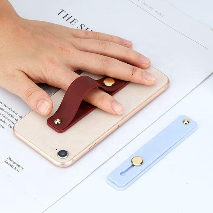 OEM - Self-Adhesive Silikon Finger Mobilgrip Strap - Lila