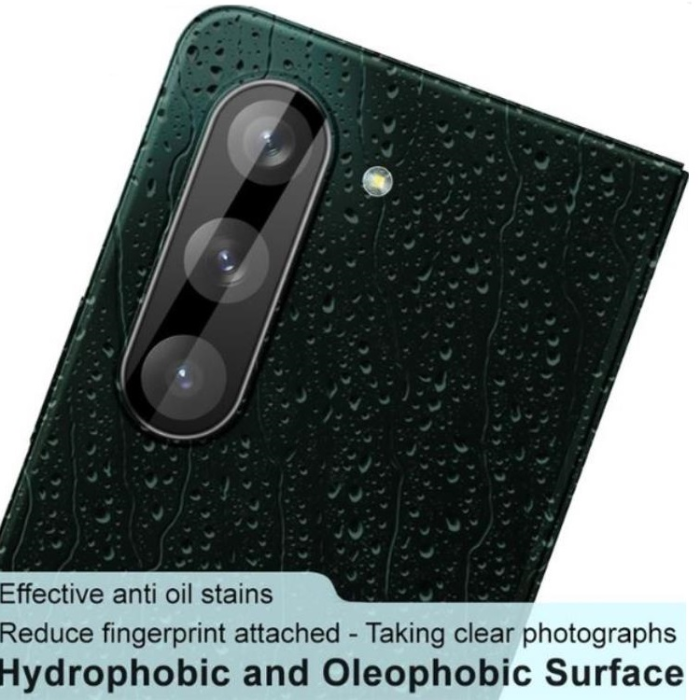OEM - [2-PACK] Galaxy Z Flold 5 Kameralinsskydd i Härdat glas - Svart