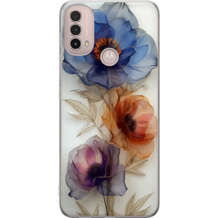 iSecrets - Mobilskal till Motorola Moto E40 med Silkesblommor