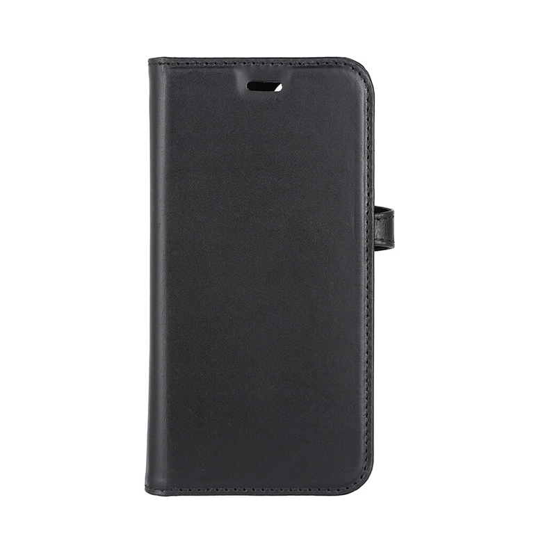 BUFFALO äkta läder iPhone 14 mobilfodral - Svart