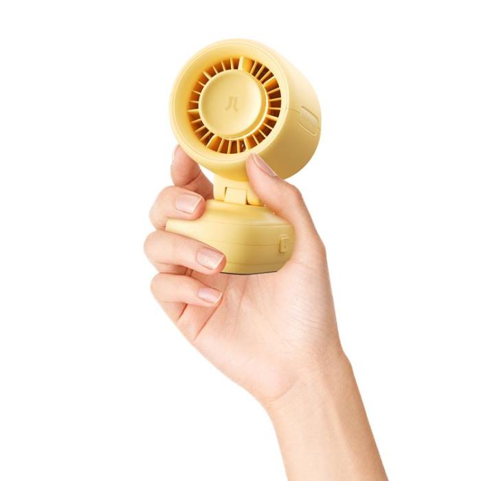Jisulife - Jisulife Mini Barnefläkt 5000 mAh för Barnvagn med Metallklämma Fan 4 - Gul