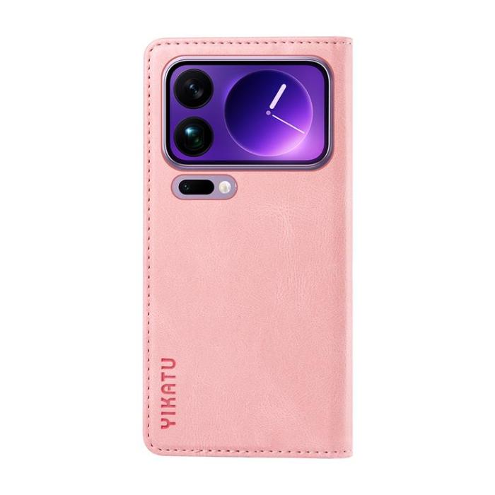 YIKATU - YIKATU Xiaomi 17 Pro Max Plånboksfodral Skin Touch - Rosa