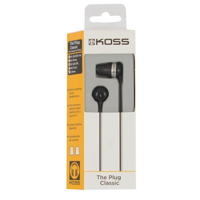 Koss - KOSS Hörlurar In-Ear The Plug - Svart